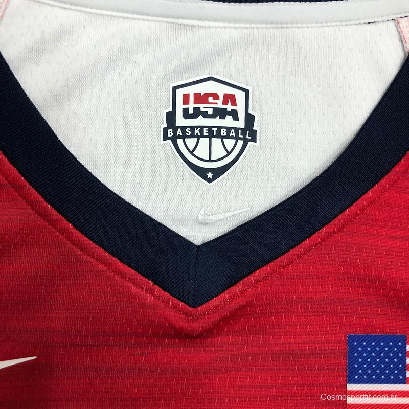 Thai Version Men's Devin Booker White USA Basketball Player Jersey