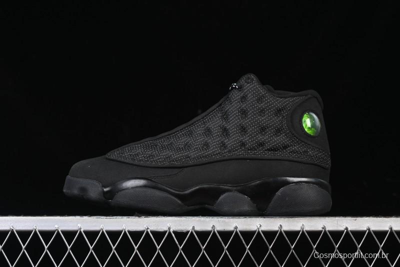 Nike Air Jordan 13 Retro Basketball Shoes with Original 3D Holographic Cat Eye and Carbon Fiber - 414571-011