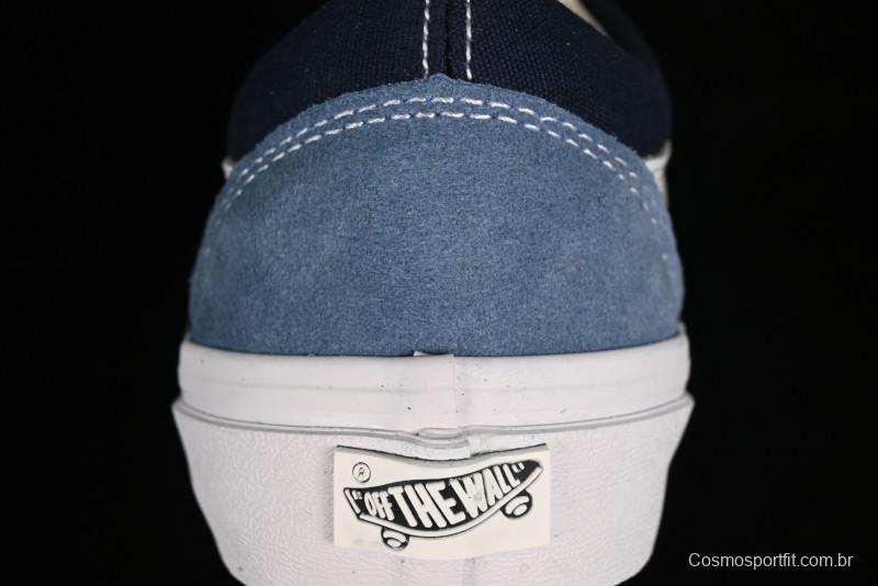 Vans Sk8-Mid Reissue 83 High-End Blue Suede Retro Skate Shoes - VN000CQDDWR