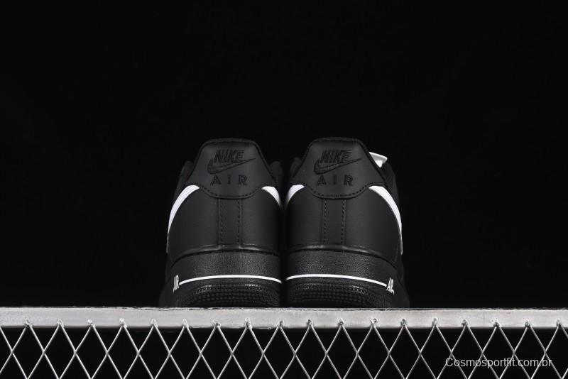 Nike Air Force 1 '07 Low Casual Sneakers in Black & White with Hemp Rope Detailing - ZH0316-073